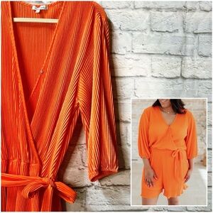 Radiant Orange Romper